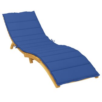 Ligbedkussen 200x60x3 cm oxford stof koningsblauw 3