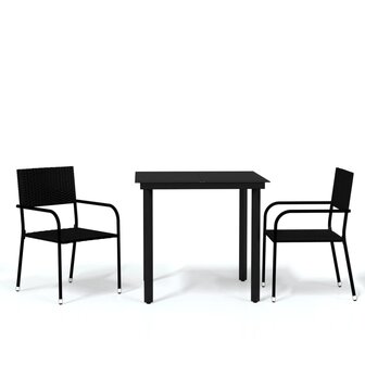 3-delige Tuinset zwart 2
