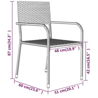 3-delige Tuinset zwart 8