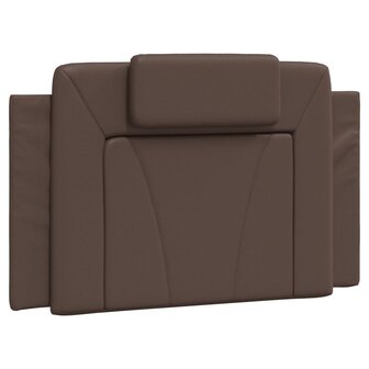 Bed met matras kunstleer bruin 80x200 cm 5