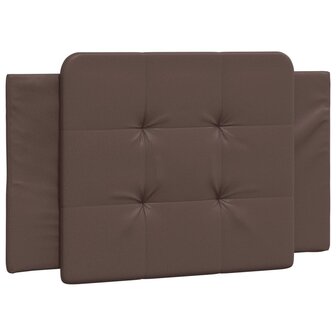 Bed met matras kunstleer bruin 80x200 cm 5