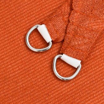 Zonnezeil 160 g/m&sup2; driehoekig 4,5x4,5x4,5 m HDPE oranje 6