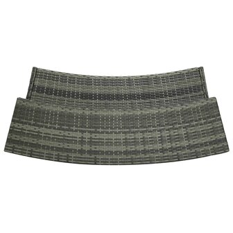 4-delige Tuinbarset met kussens grijs 7