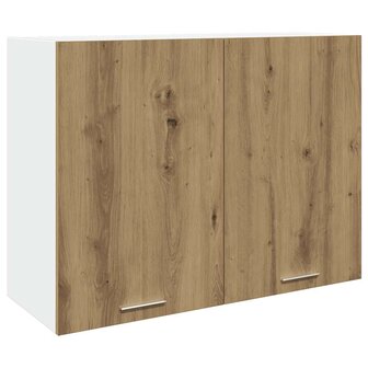 7-delige Keukenkastenset bewerkt hout artisanaal eikenkleurig 6