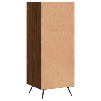Schappenkast 34,5x32,5x90 cm bewerkt hout bruin eikenkleur 6