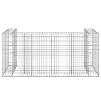 Schanskorf voor containers 254x100x110 cm gegalvaniseerd staal 6