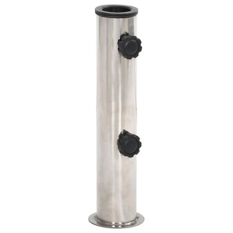 Parasolvoet voor &Oslash;38/48 mm stok staal zilverkleurig 1