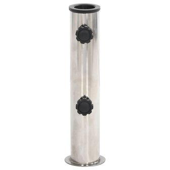 Parasolvoet voor &Oslash;38/48 mm stok staal zilverkleurig 2