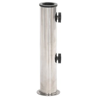 Parasolvoet voor &Oslash;38/48 mm stok staal zilverkleurig 3