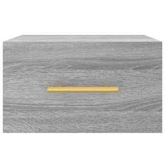 Nachtkastje wandgemonteerd 35x35x20 cm grijs sonoma eikenkleur 5