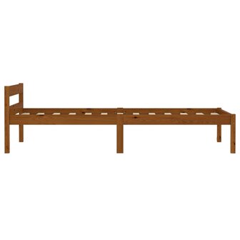 Bedframe massief grenenhout honingbruin 90x200 cm 4