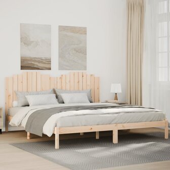 Bedframe extra lang zonder matras massief hout 200x220 cm 1