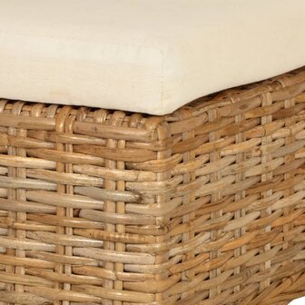 Eetkamerstoel 4 st kubu rattan mangohout 4