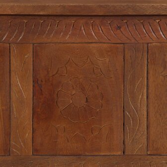 Opbergkist 110x30x40 cm massief mangohout 6