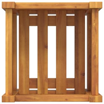 Plantenbak met voering 31x31x30 cm massief acaciahout 7