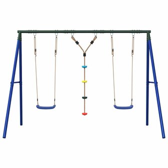 Schommelset met schommels en klimtouw met schijven 3