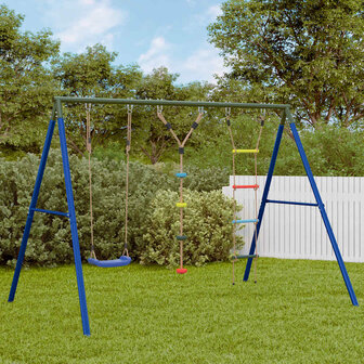 Schommelset met schommel, ladder en klimtouw met schijven 1