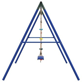 Schommelset met schommel, ladder en klimtouw met schijven 4