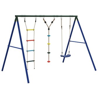 Schommelset met schommel, ladder en klimtouw met schijven 5