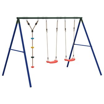 Schommelset met schommels en klimtouw met schijven 5