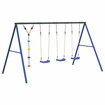 Schommelset met schommels en klimtouw met schijven 2