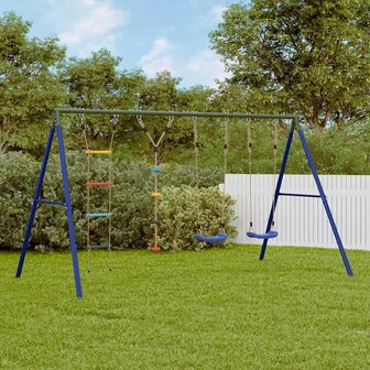 Schommelset met schommels, ladder en klimtouw met schijven 1