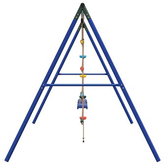 Schommelset met schommels, ladder en klimtouw met schijven 4