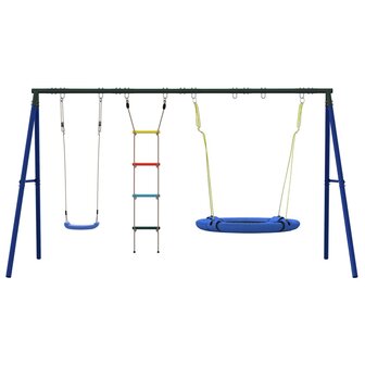 Schommelset met schommel, ladder en schotelschommel 3
