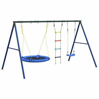 Schommelset met schommel, ladder en schotelschommel 5