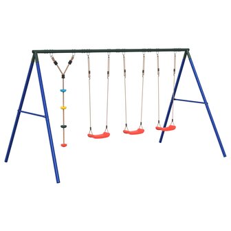 Schommelset met schommels en klimtouw met schijven 2