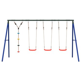 Schommelset met schommels en klimtouw met schijven 3