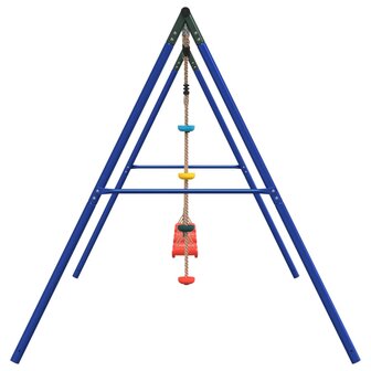 Schommelset met schommels en klimtouw met schijven 4
