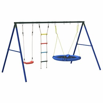 Schommelset met schommel, ladder en schotelschommel 2
