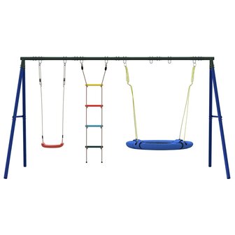 Schommelset met schommel, ladder en schotelschommel 3