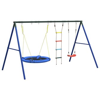 Schommelset met schommel, ladder en schotelschommel 5