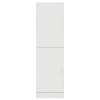 Keukenkast 38x41,5x131,5 cm bewerkt hout wit 4