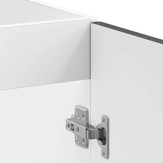 Spoelbakonderkast Kalmar 80x46x81,5 cm bewerkt hout zwart 9