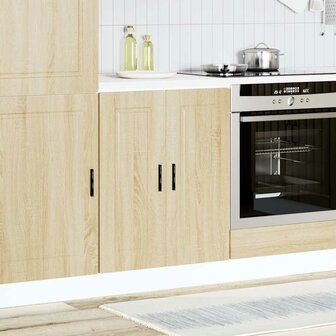 Keuken onderkast &quot;Porto&quot; bewerkt hout sonoma eikenkleurig 3