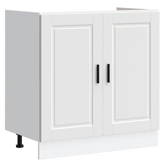 Spoelbakonderkast Porto 80x46x81,5 cm bewerkt hout wit 2