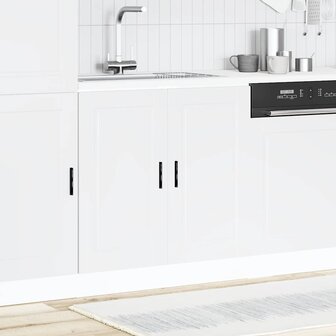 Spoelbakonderkast Porto 80x46x81,5 cm bewerkt hout wit 3