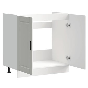 Spoelbakonderkast Porto 80x46x81,5 cm bewerkt hout wit 5