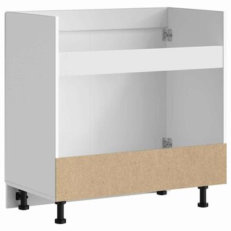 Spoelbakonderkast Porto 80x46x81,5 cm bewerkt hout wit 7
