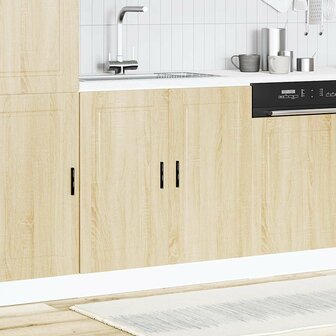 Spoelbakonderkast Porto 80x46x81,5 cm bewerkt hout sonoma eiken 3