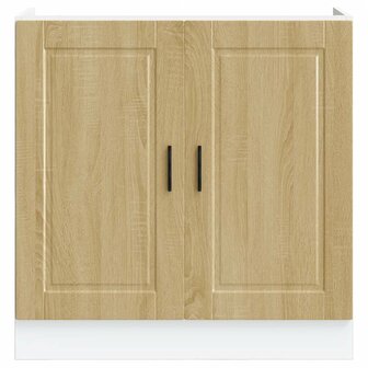 Spoelbakonderkast Porto 80x46x81,5 cm bewerkt hout sonoma eiken 4
