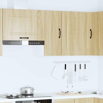 Keukenwandkast Kalmar bewerkt hout sonoma eikenkleurig 3