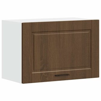 Keukenwandkast Porto bewerkt hout bruin eikenkleur 2