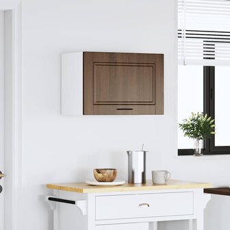 Keukenwandkast Porto bewerkt hout bruin eikenkleur 3