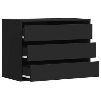 Ladekast 80x41x58 cm bewerkt hout zwart 5