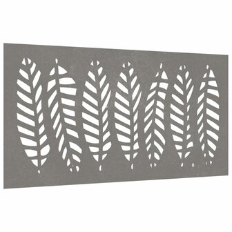 Wanddecoratie tuin bladontwerp 105x55 cm cortenstaal 3