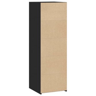 Hoge kast 40x41x124 cm bewerkt hout zwart 6